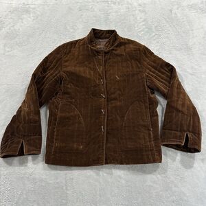 Vintage Sears‎ The Fashion Place Faux Leather Jacket Women 18 Brown Vintage